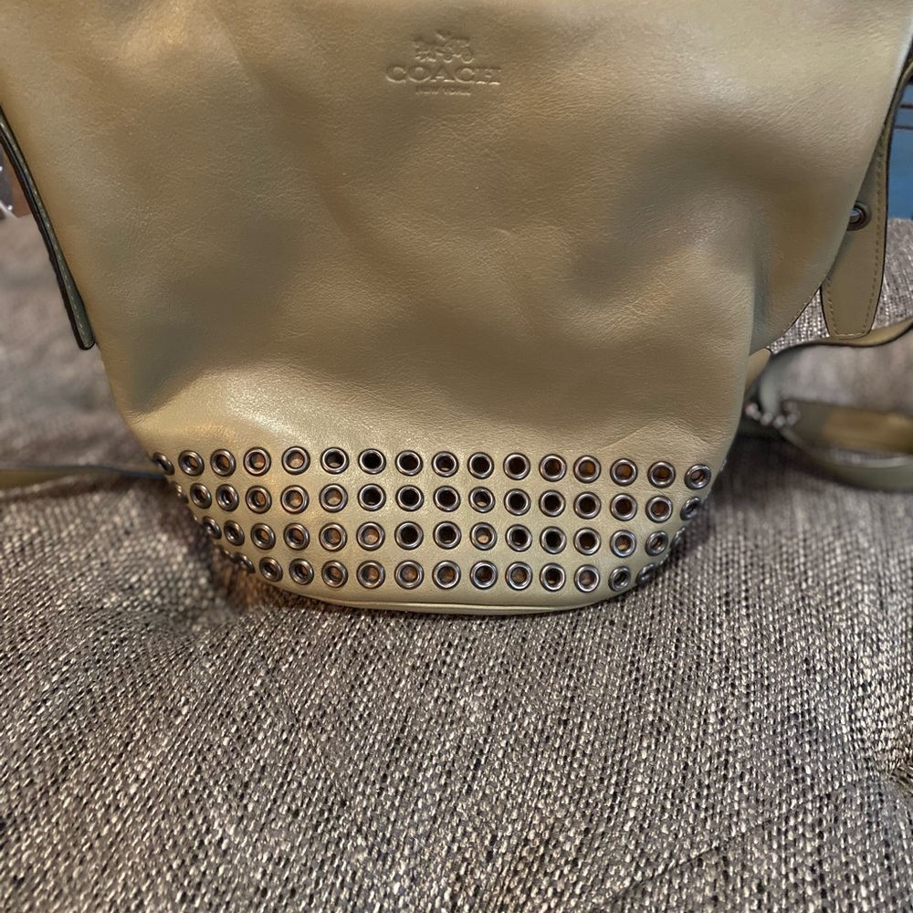 Coach olive grommet crossbody